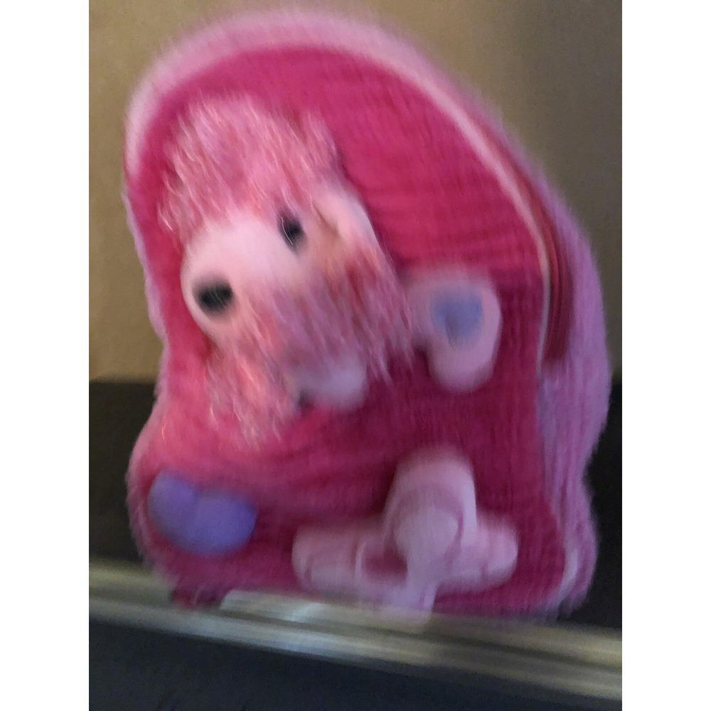 Child's  Backpack, Poodle Plush Toddler Backpack